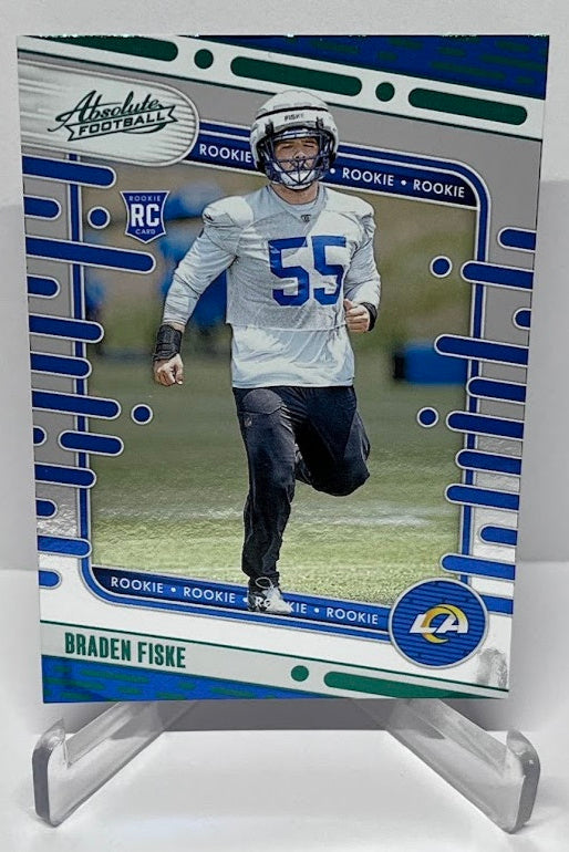 2024 Panini Absolute Green Foil RC Braden Fisk Los Angeles Rams #139 *3