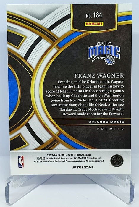 2023-24 Panini Select Silver Prizm Franz Wagner Orlando Magic #184