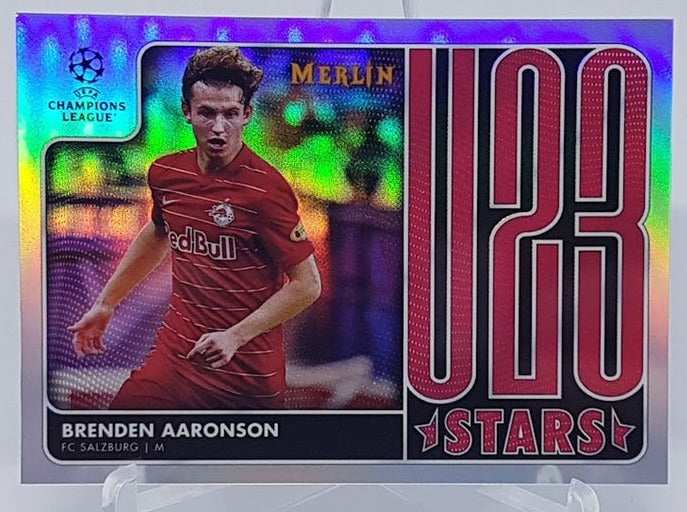 2022 Topps Merlin UCL U23 Stars Brenden Aaronson FC Salzburg