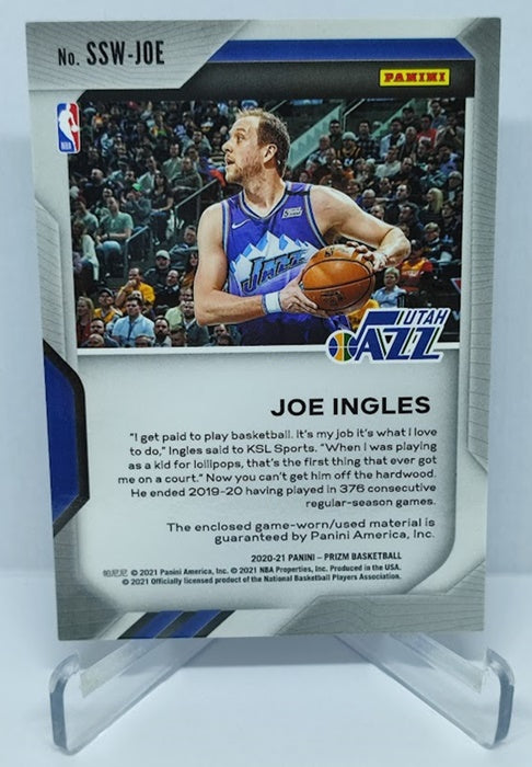 2020-21 Panini Prizm Sensational Swatches Joe Ingles Utah