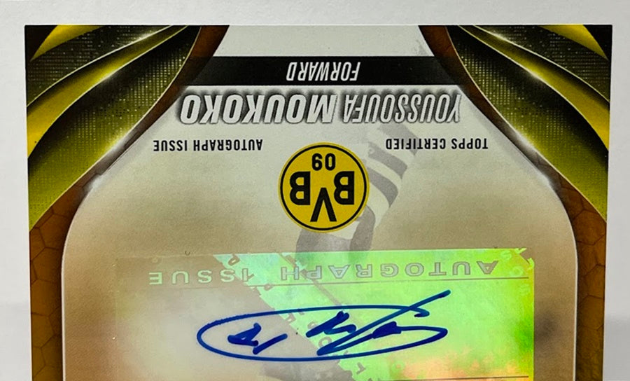 2023-24 Topps UEFA AU Youssoufa Moukoko Borussia Dortmund 14/25