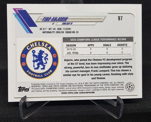 2021 Topps Chrome RC Tino Anjorin Chelsea #97