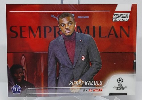 2021-22 Topps UCL Stadium Club RC Pierre Kalulu AC Milan #20