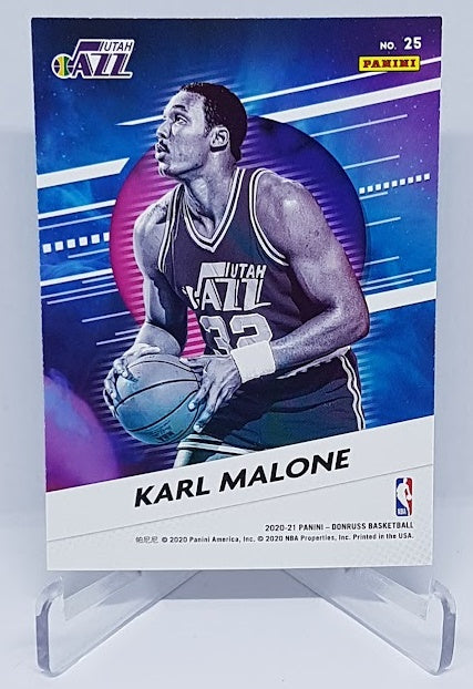 2020-21 Panini Donruss Retro Series Gold Press Proof Karl Malone #25