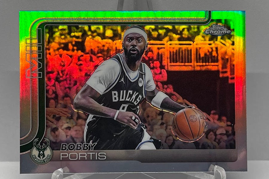 2025-26 Topps Chrome Refractor Bobby Portis Milwaukee Bucks #124