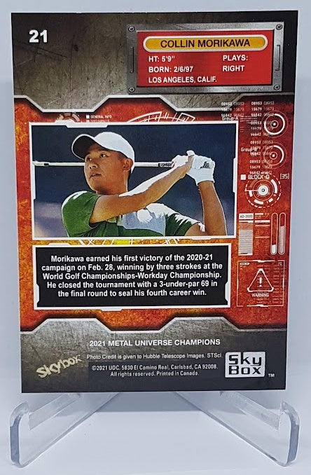 2021 Skybox Metal Universe Collin Morikawa Golf #21