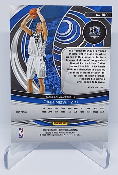 2022-23 Panini Spectra Asia Prizm Dirk Nowitzki Dallas Mavericks #148