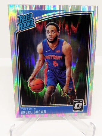 2018-19 Panini Donruss Optic Shock Prizm Rated Rookie Bruce Brown