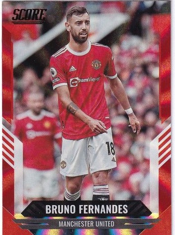 2021-22 Panini Score FIFA Red Laser Bruno Fernandes #120