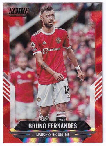 2021-22 Panini Score FIFA Red Laser Bruno Fernandes #120