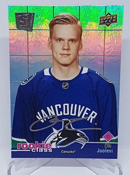 2020-21 Upper Deck Extended Series Rookie Class Olli Juolevi Canucks RC34