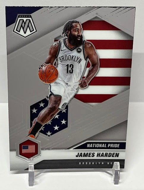 2020-21 Panini Mosaic National Pride James Harden Brooklyn #256