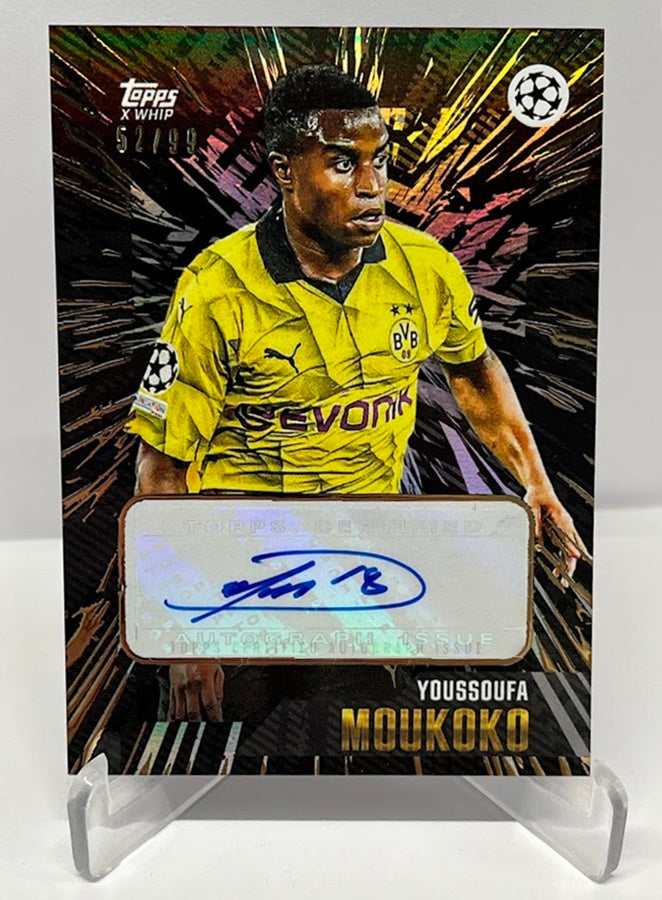 2023 Topps X Whip Champions League AU Youssoufa Moukoko BVB 52/99