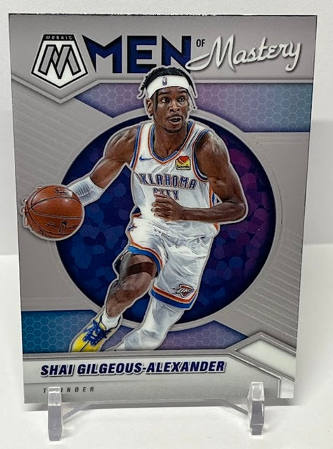 2020-21 Panini Mosaic Men of Mastery Shai Gilgeous-Alexander OKC #3