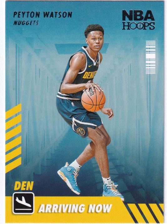 2022-23 Panini Hoops Arriving Now Peyton Watson Nuggets #30