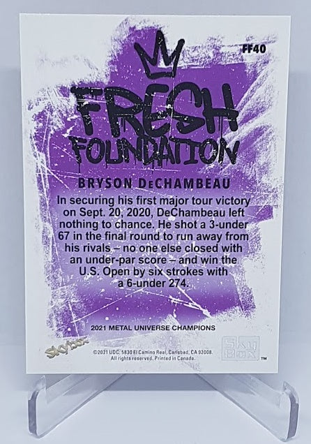 2021 Skybox Metal Universe French Foundation Copper Bryson DeChambeau
