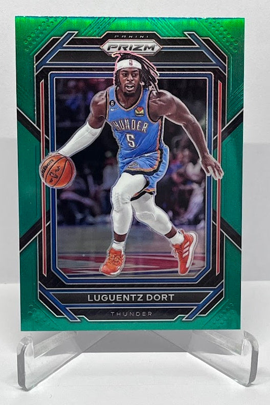 2022-23 Panini Prizm Green Luguentz Dort OKC Thunder #55