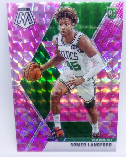 2019-20 Panini Mosaic PINK CAMO PRIZM RC Romeo Langford  #233