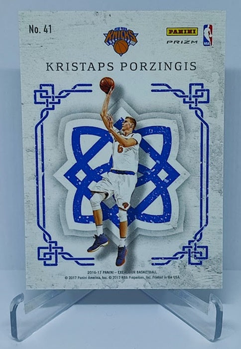 2016-17 Panini Excalibur Crusade Prizm Kristaps Porzingis New York Knicks #105