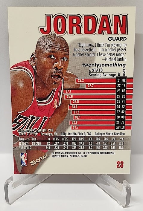 1997 Skybox Z Force Michael Jordan Chicago Bulls #23 *2