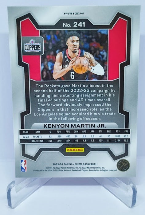 2023-24 Panini Prizm Pink Ice Prizm Kenyon Martin Clippers #241