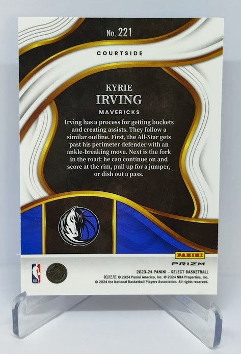 2023-24 Panini Select Courtside Cracked Ice Prizm Kyrie Irving Mavericks #221