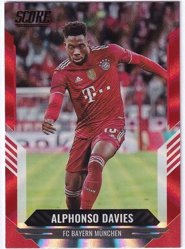 2021-22 Panini Score FIFA Red Laser Alphonso Davies #174