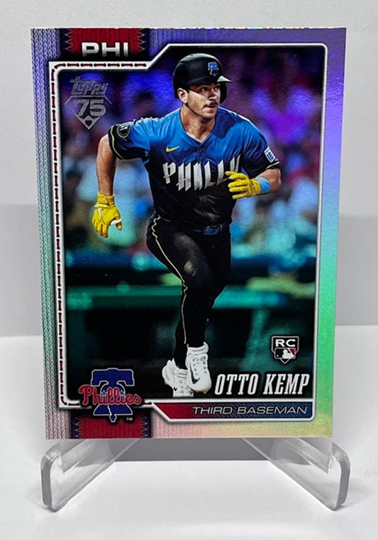 2026 Topps Series 1 Rainbow Foil RC Otto Kemp Philadelphia Phillies #187
