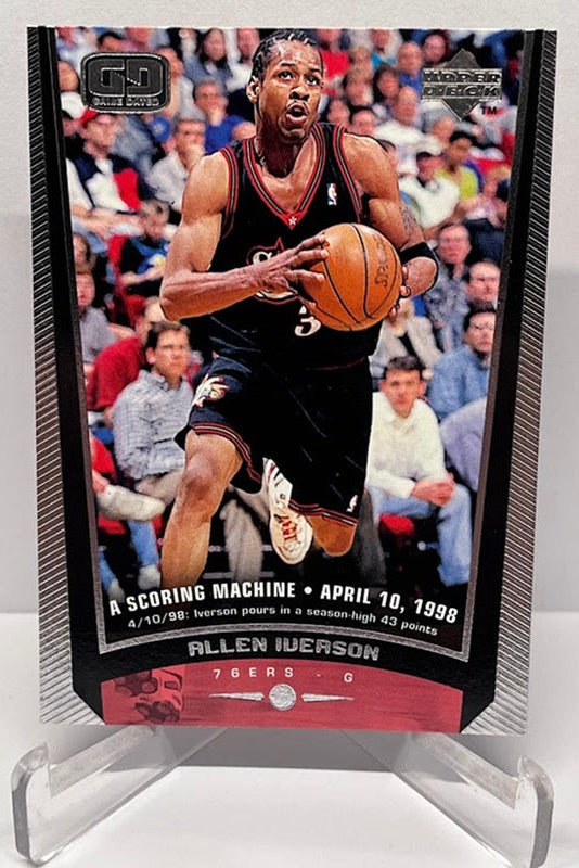 1998 Upper Deck Game Dated Allen Iverson Philadelphia 76ers #114