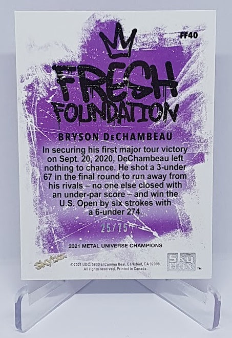 2021 Skybox Metal Universe French Foundation Pink Bryson DeChambeau 25/75
