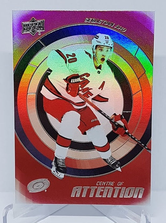 2022-23 Upper Deck Centre of Attention Sebastian Aho Hurricanes