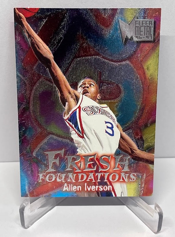 1996-97 Fleer Metal Fresh Foundation Allen Iverson 76ers #236