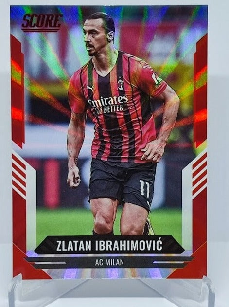 2021-22 Panini Score FIFA Red Laser Zlatan Ibrahimovic AC Milan #104 A