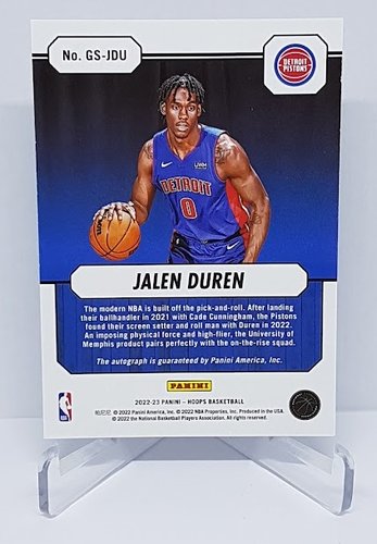 2022-23 Panini Hoops Great Significance RC Jalen Duren Pistons