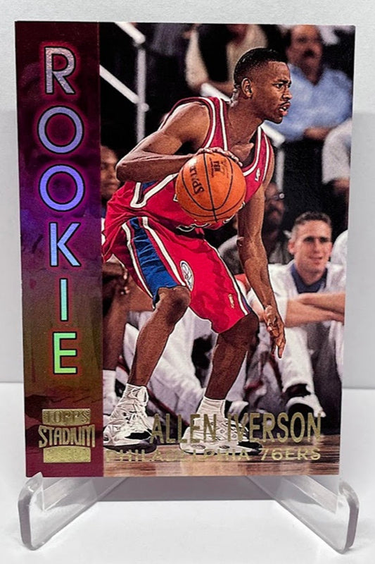 1997 Topps Stadium Club Rookie Allen Iverson 76ers #16