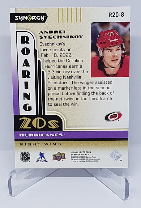 2021-22 Upper Deck Synergy Roaring 20s Andrei Svechnikov Hurricanes