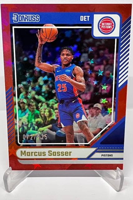 2024-25 Panini Donruss Red Stars Marcus Sasser Pistons 072/125 #9 *6
