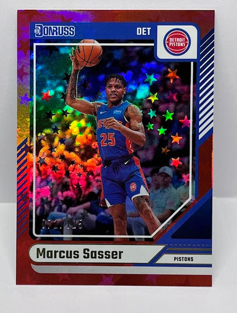 2024-25 Panini Donruss Red Stars Marcus Sasser Pistons 072/125 #9 *6