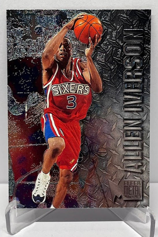 1996-97 Fleer Metal Rookie Allen Iverson Philadelphia 76ers #201