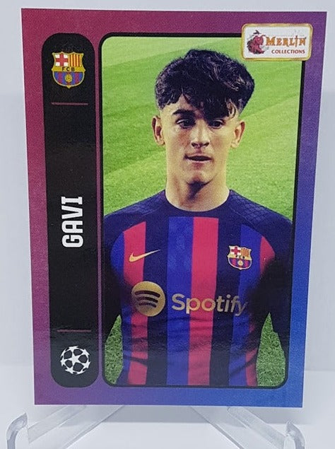 2022 Topps Merlin Heritage 98 Gavi FC Barcelona #014
