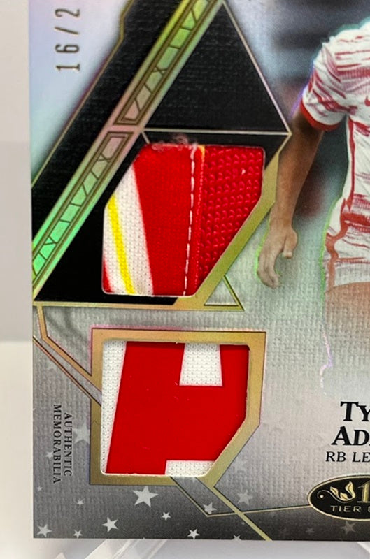 2021-22 Topps Tier One Dual Relic Tyler Adams RB Leipzig 16/25