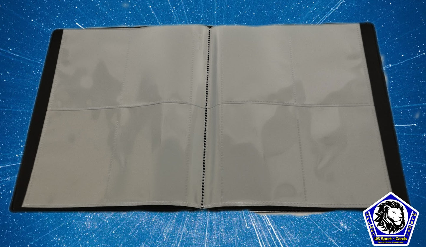 Ultra Pro 4 Pocket Collectors Album für bis zu 80 Karten schwarz/blau