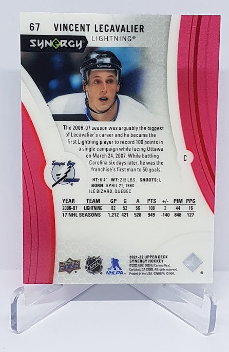 2021-22 Upper Deck Synergy Acetate Vincent Lecavalier Lightning #67