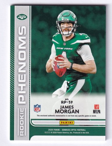 2020 Panini Donruss Optic Prizm Rookie Phenoms James Morgan Jets