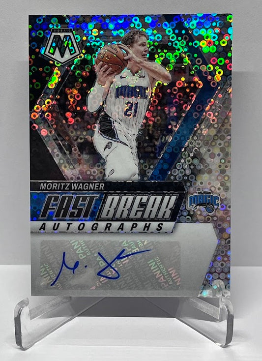 2023-24 Panini Mosaic Fast Break Autographs Moritz Wagner Orlando