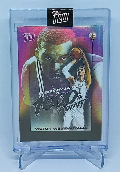 2024 Topps Now RC Victor Wembanyama 1000th Point VW-1 (A)