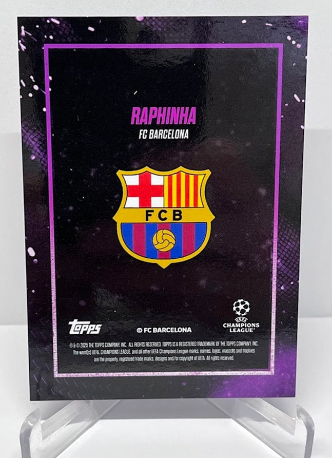 2024-25 Topps UCC Showtime Autograph Raphinha FC Barcelona 02/25 *5
