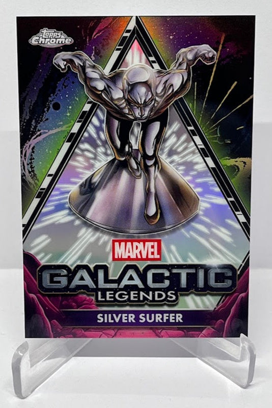2025 Topps Chrome Marvel Galactic Legends Silver Surfer Holo Case Hit *7