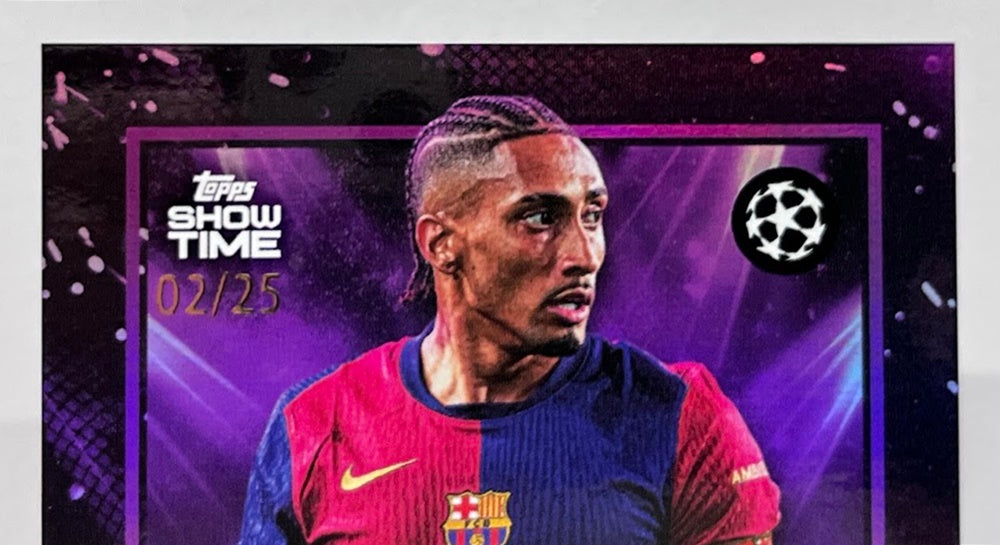 2024-25 Topps UCC Showtime Autograph Raphinha FC Barcelona 02/25 *5