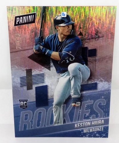 2019 Panini The National Baseball RC Keston Hiura Milwaukee 20/99